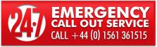 24 7 EMERGENCY SERVICE button
